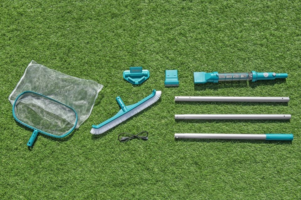 Bestway® AquaSurge™  58831 Havuz Bakım Seti - Vakum Süpürge ve Süzgeç ile