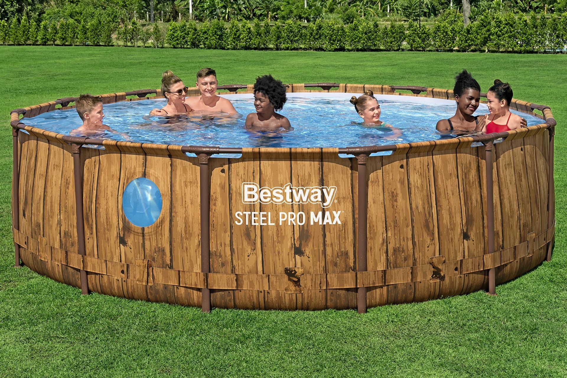Bestway 561JM Steel Pro MAX  Splashview Çember Yerüstü Havuz Seti 4,27 m x 1,07 m