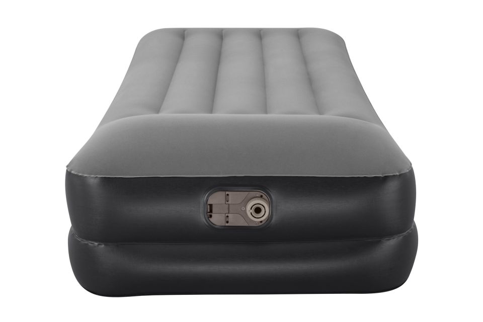 Bestway® 67401 Tritech™ Geniş Tek Kişilik Şişme Yatak, Entegre Elektrikli Şişirme Aparatı ve Antimikrobiyal Kaplama 1.91 m x 97 cm x 46 cm