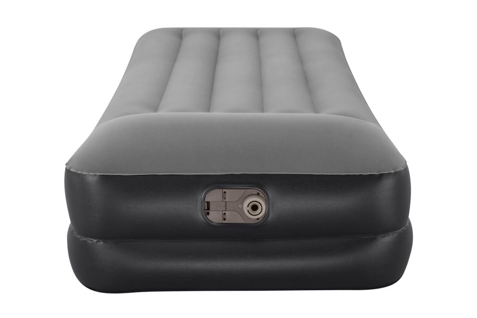 Bestway® 67401 Tritech™ Geniş Tek Kişilik Şişme Yatak, Entegre Elektrikli Şişirme Aparatı ve Antimikrobiyal Kaplama 1.91 m x 97 cm x 46 cm