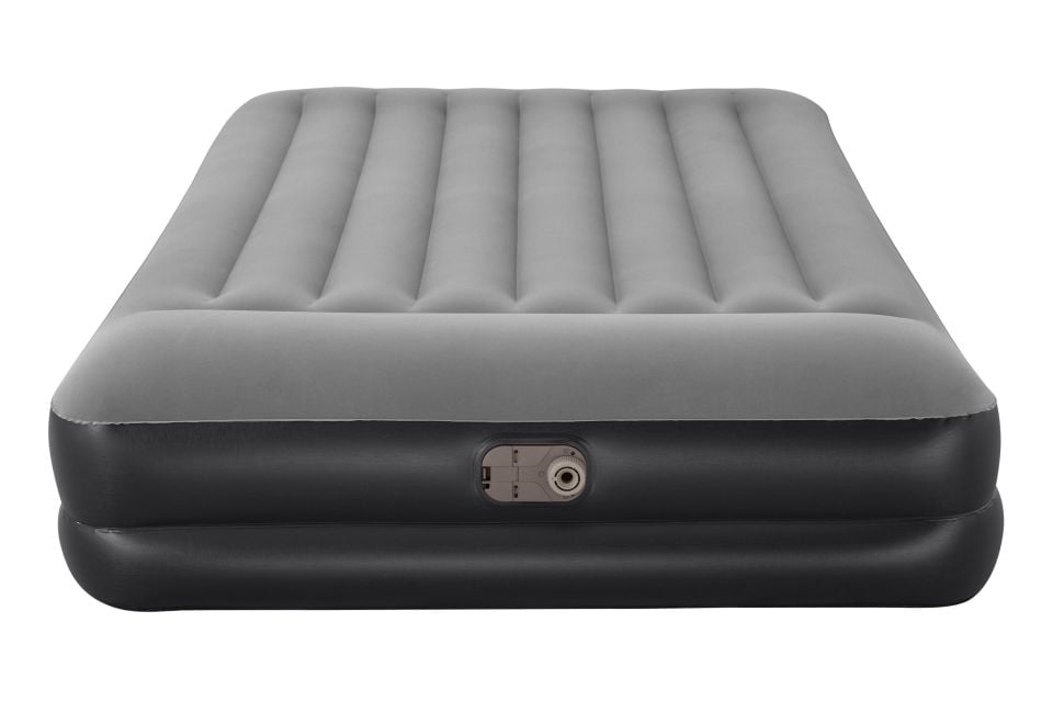 Bestway® 67403 Tritech™ Geniş Çift Kişilik Şişme Yatak, Entegre Elektrikli Şişirme Aparatı ve Antimikrobiyal Kaplama 2.03 m x 1.52 m x 46 cm