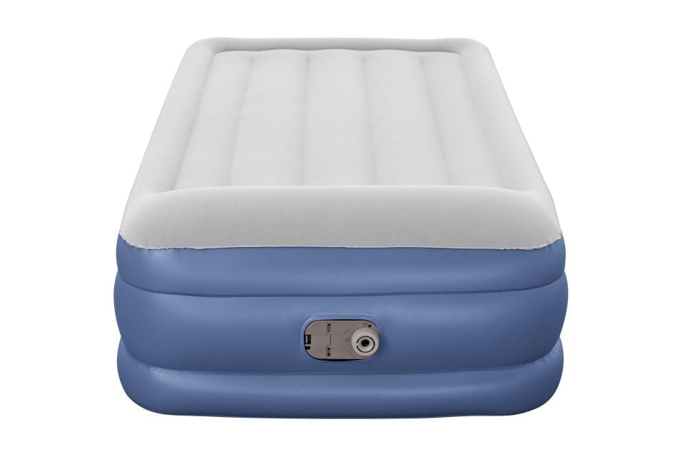Bestway® 67628 Tritech™ Geniş Tek Kişilik Şişme Yatak, Entegre Elektrikli Şişirme Aparatı ve Antimikrobiyal Kaplama 1.91 m x 97 cm x 46 cm
