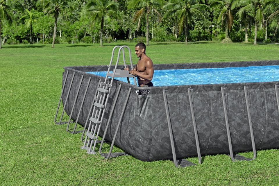 Bestway® APX 365™ 561KJ Dikdörtgen Prefabrik Havuz Seti 9,56 m x 4,88 m x 1,32 m