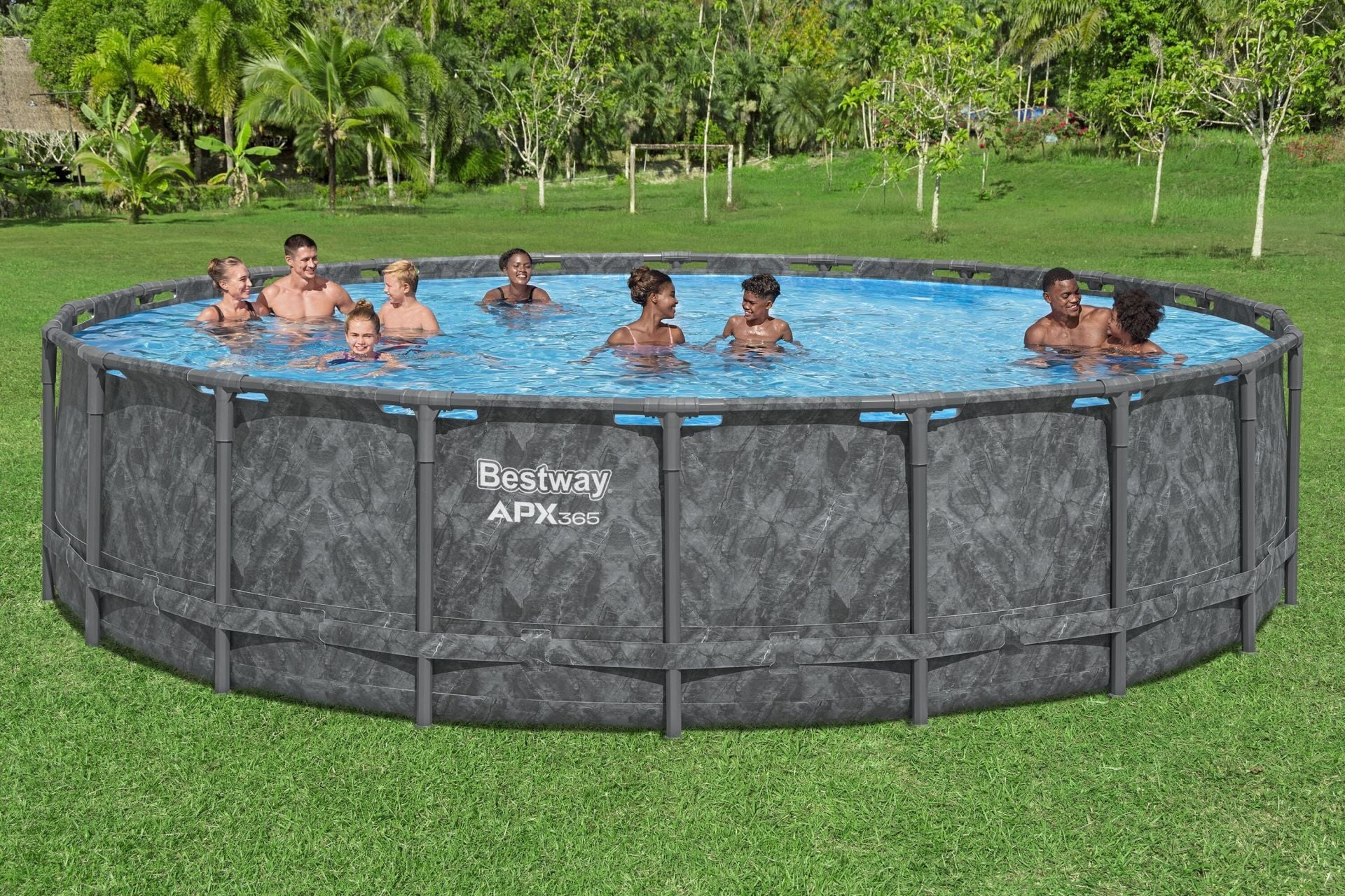 Bestway Prefabrik Havuz APX 365 Çember Prefabrik Havuz Seti 6,10 m x 1,32 m 561KE