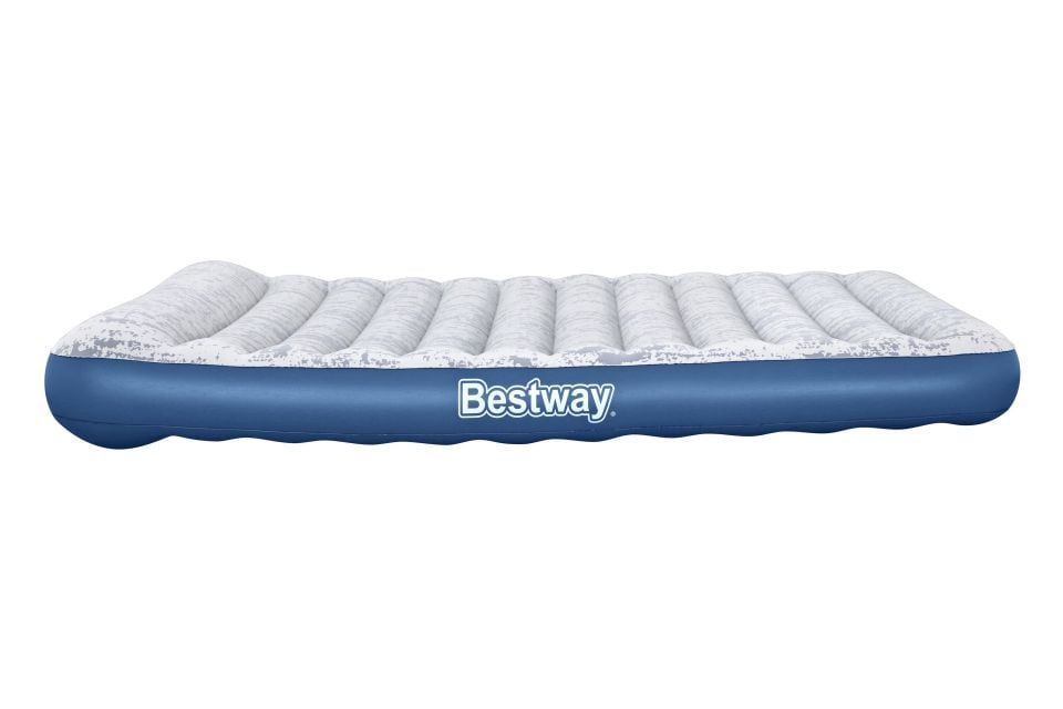 Bestway® 67836 Tritech™ Fashion Flock™ Geniş Çift Kişilik Şişme Yatak ve Entegre Elektrikli Şişirme Aparatı 2.03 m x 1.52 m x 30 cm