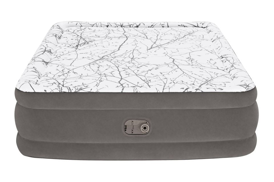 Bestway® 1067486XXX24 Tritech™ Cushify Top™ Geniş Çift Kişilik Şişme Yatak, Entegre Elektrikli Şişirme Aparatı ve Antimikrobiyal Kaplama 2.03 m x 1.52 m x 46 cm