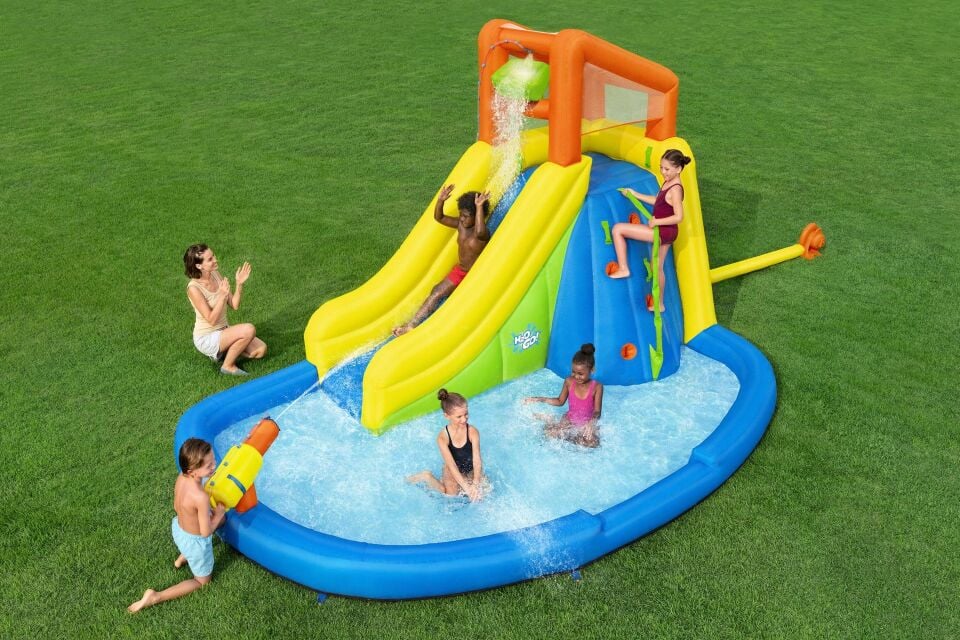 H2OGO! 53478 Mount Splashblast  Çocuklar İçin Mega Şişme Su Parkı 2.67 m