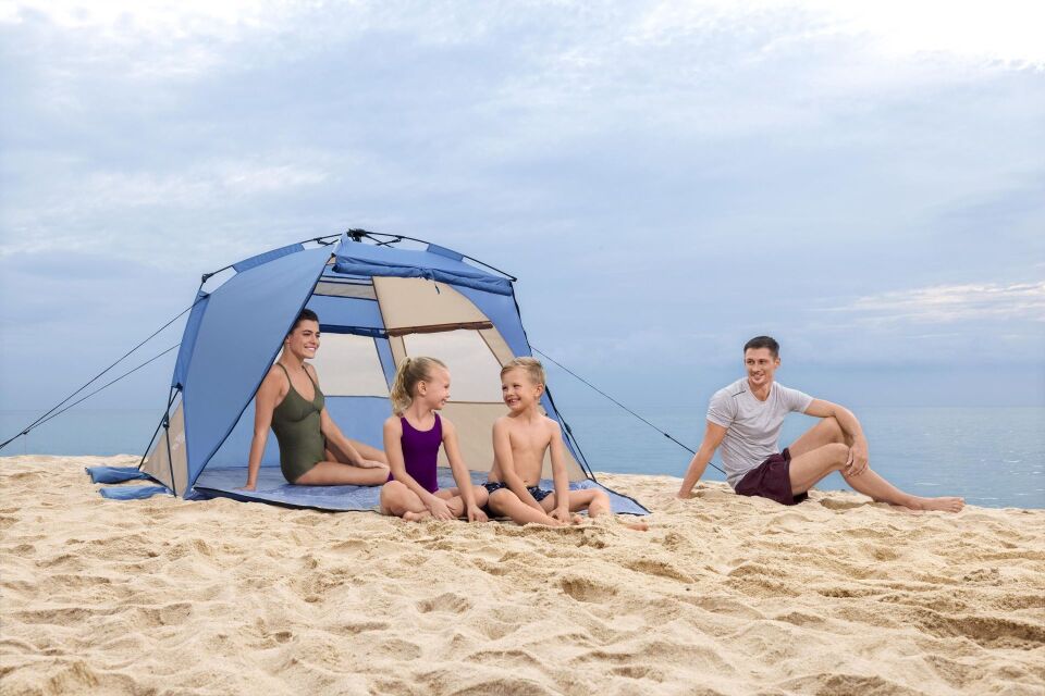 Bestway® Beach Dome™ 68144 4-Kişilik Çadır SwiftClick™ Çabuk Kurulum