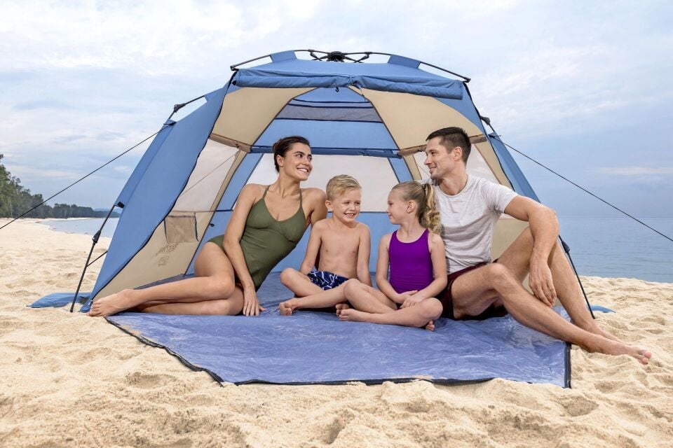 Bestway® Beach Dome™ 68144 4-Kişilik Çadır SwiftClick™ Çabuk Kurulum