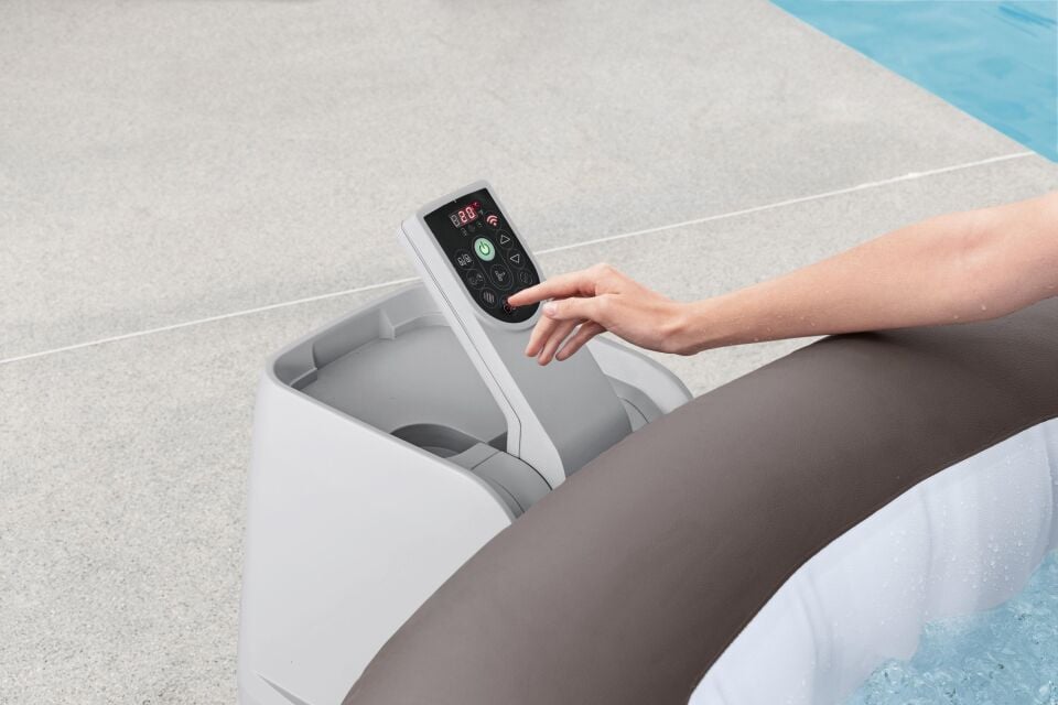Lay-Z-Spa® Dominica Smart HydroJet™ 6001S Enerji Tasarruflu Şişme Spa Havuzu, Mobil Uygulama Kontrollü, 4-6 kişilik