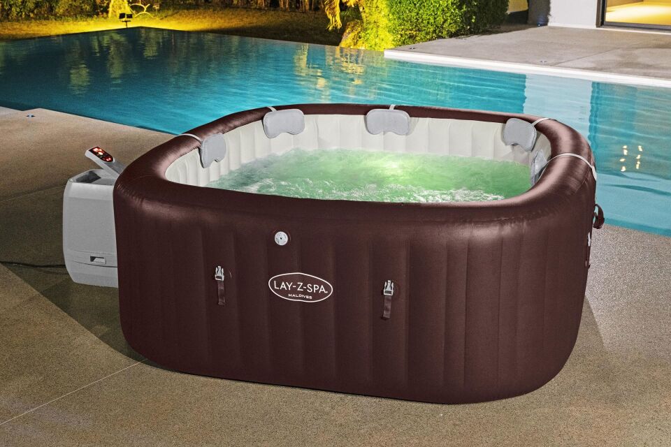 Lay-Z-Spa 6001U Maldives Smart HydroJet Pro  Enerji Tasarruflu Şişme Spa Havuzu, Mobil Uygulama Kontrollü, 5-7 kişilik