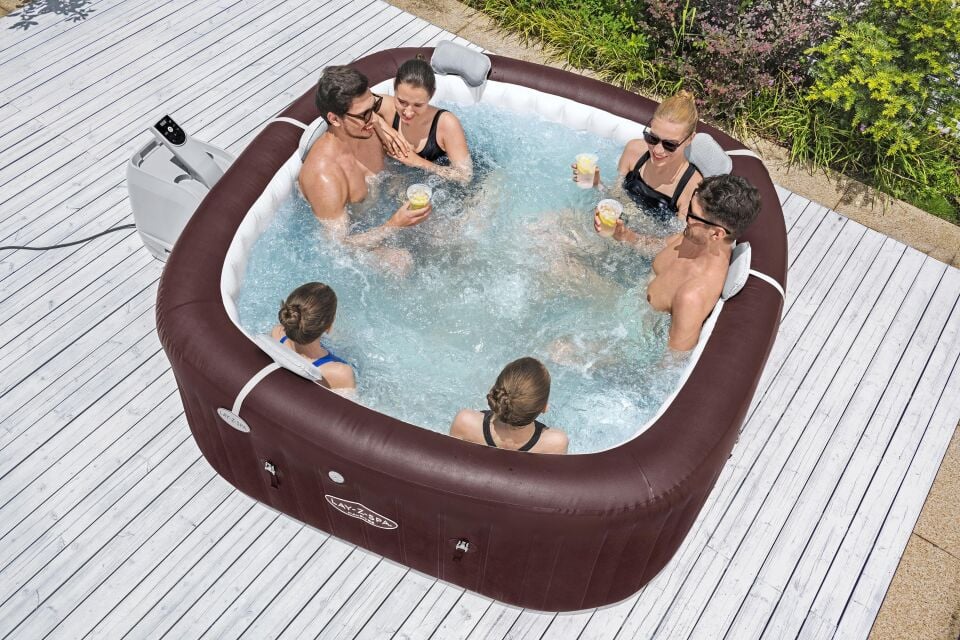 Lay-Z-Spa® Maldives Smart HydroJet Pro™ 6001U Enerji Tasarruflu Şişme Spa Havuzu, Mobil Uygulama Kontrollü, 5-7 kişilik