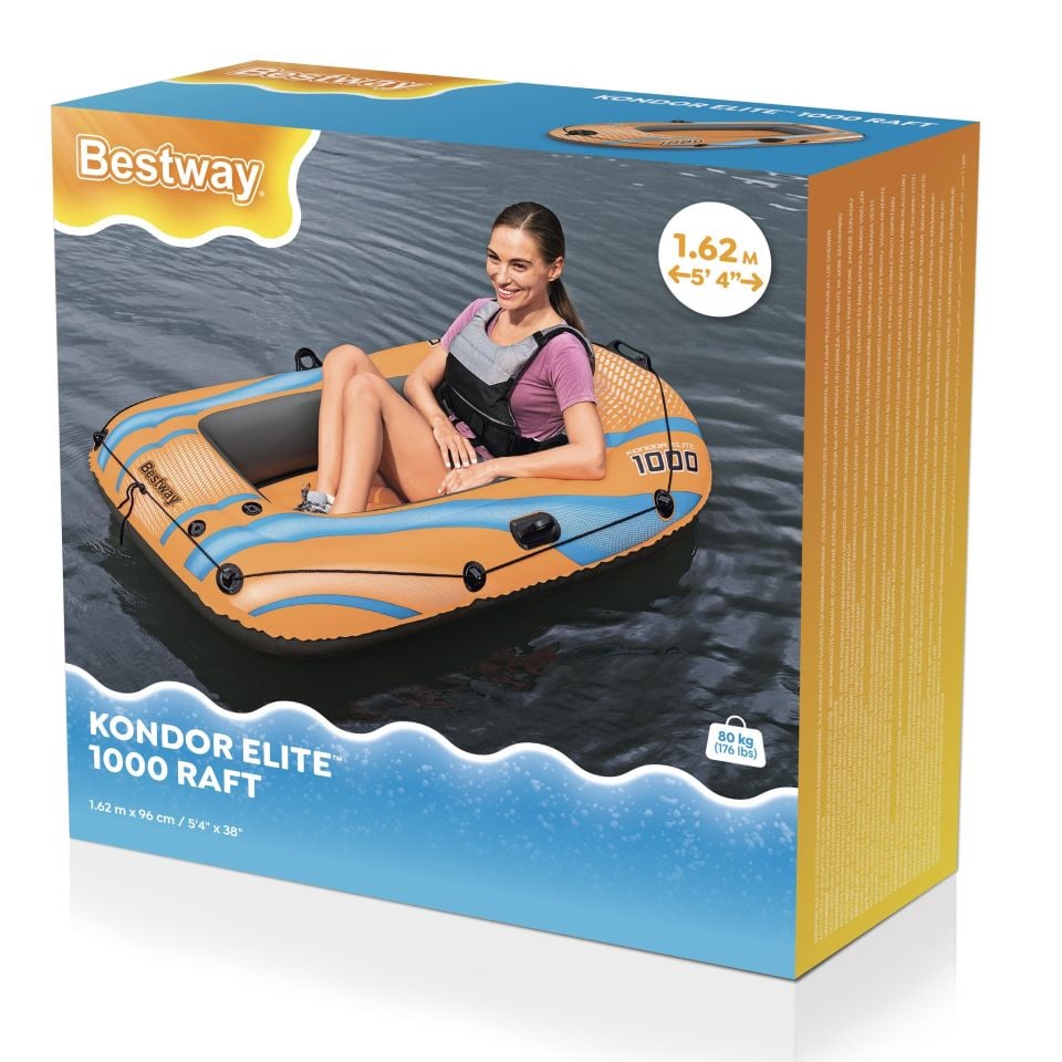 Bestway® 61135 Kondor Elite™ 1000 Şişme Bot 1,62 m x 96 cm