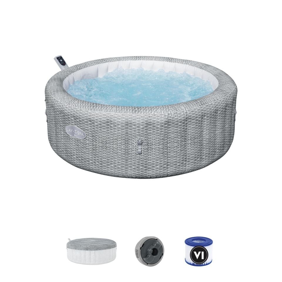 Lay-Z-Spa® Bali Smart AirJet™ 6001N Enerji Tasarruflu Şişme Spa Havuzu, Mobil Uygulama Kontrollü, 4-6 kişilik