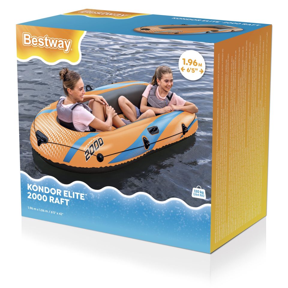 Bestway® 61139 Kondor Elite™ 2000 Şişme Bot 1,96 m