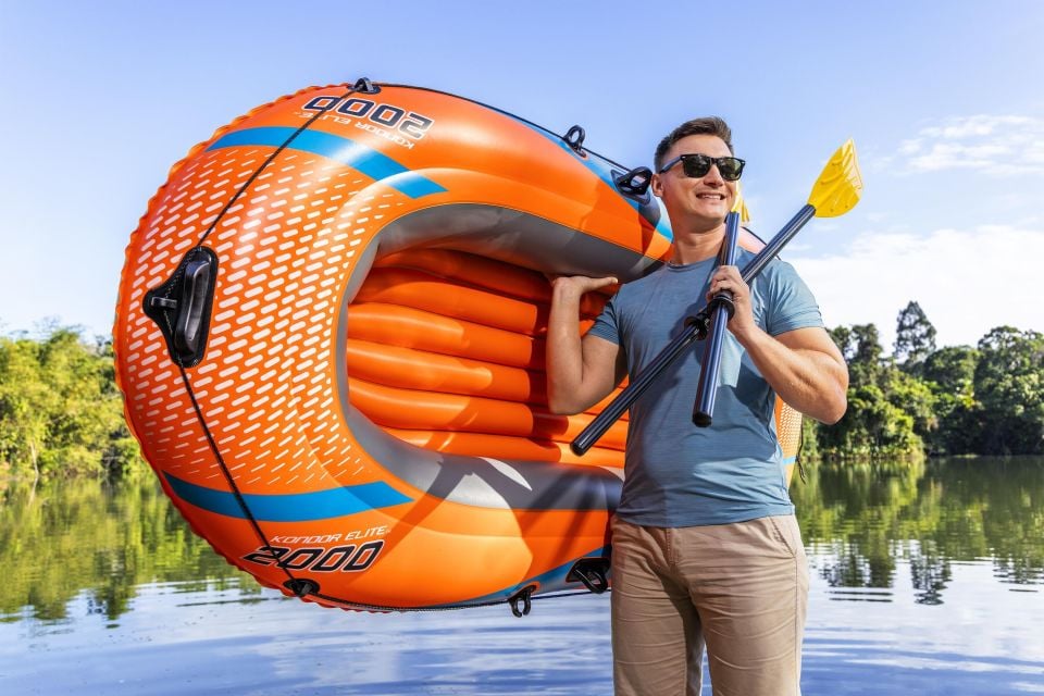 Bestway® 61141 Kondor Elite™ 2000 Şişme Bot Seti 1,96 m x 1,06 m