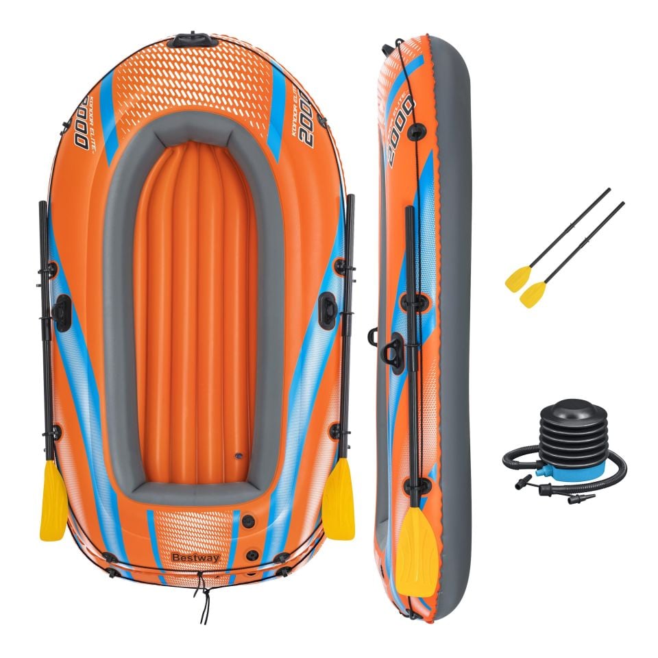 Bestway® 61141 Kondor Elite™ 2000 Şişme Bot Seti 1,96 m x 1,06 m