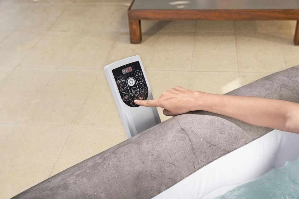 Lay-Z-Spa® 6001K Rome Smart AirJet™ Enerji Tasarruflu Şişme Spa Havuzu, Mobil Uygulama Kontrollü, 4-6 kişilik