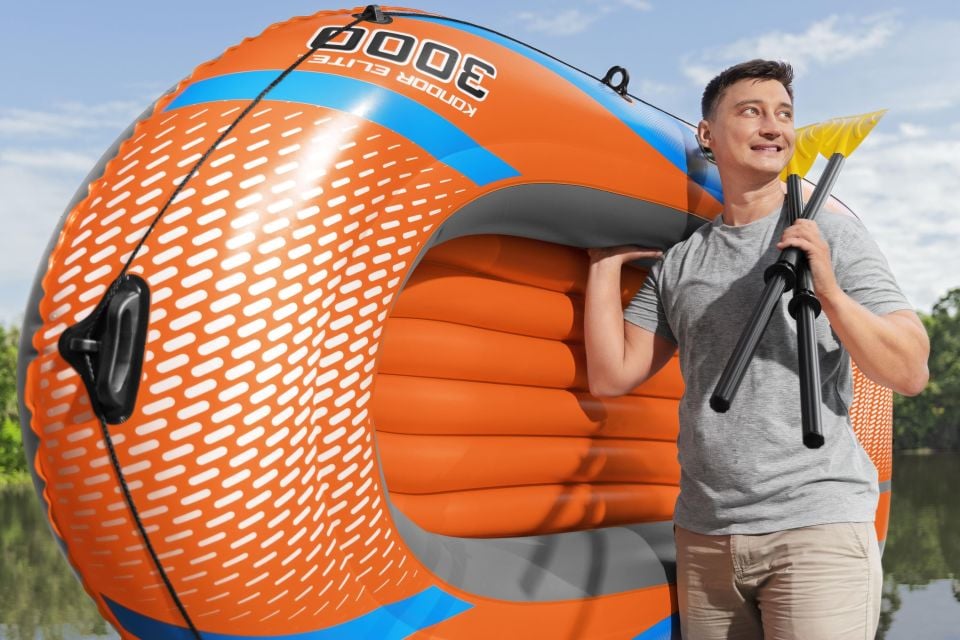 Bestway® 61145 Kondor 3000 Şişme Bot Seti 2,46 m x 1,22 m