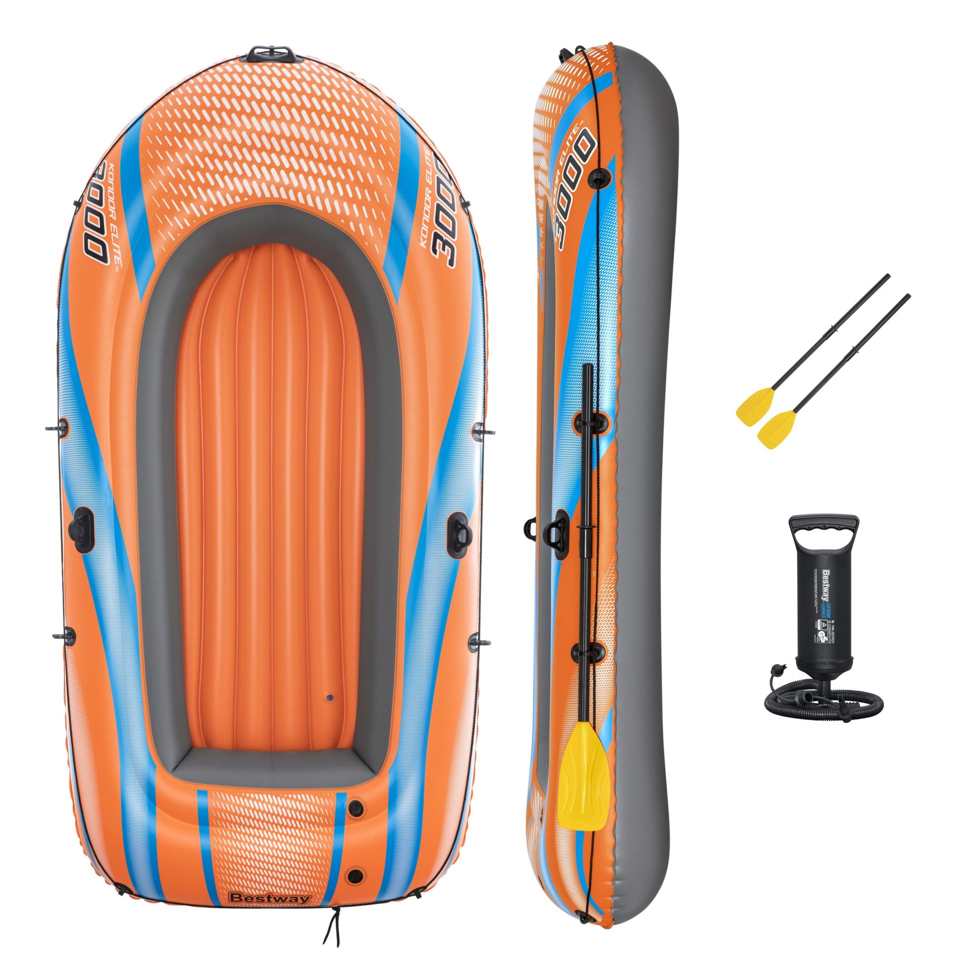 Bestway® 61145 Kondor 3000 Şişme Bot Seti 2,46 m x 1,22 m