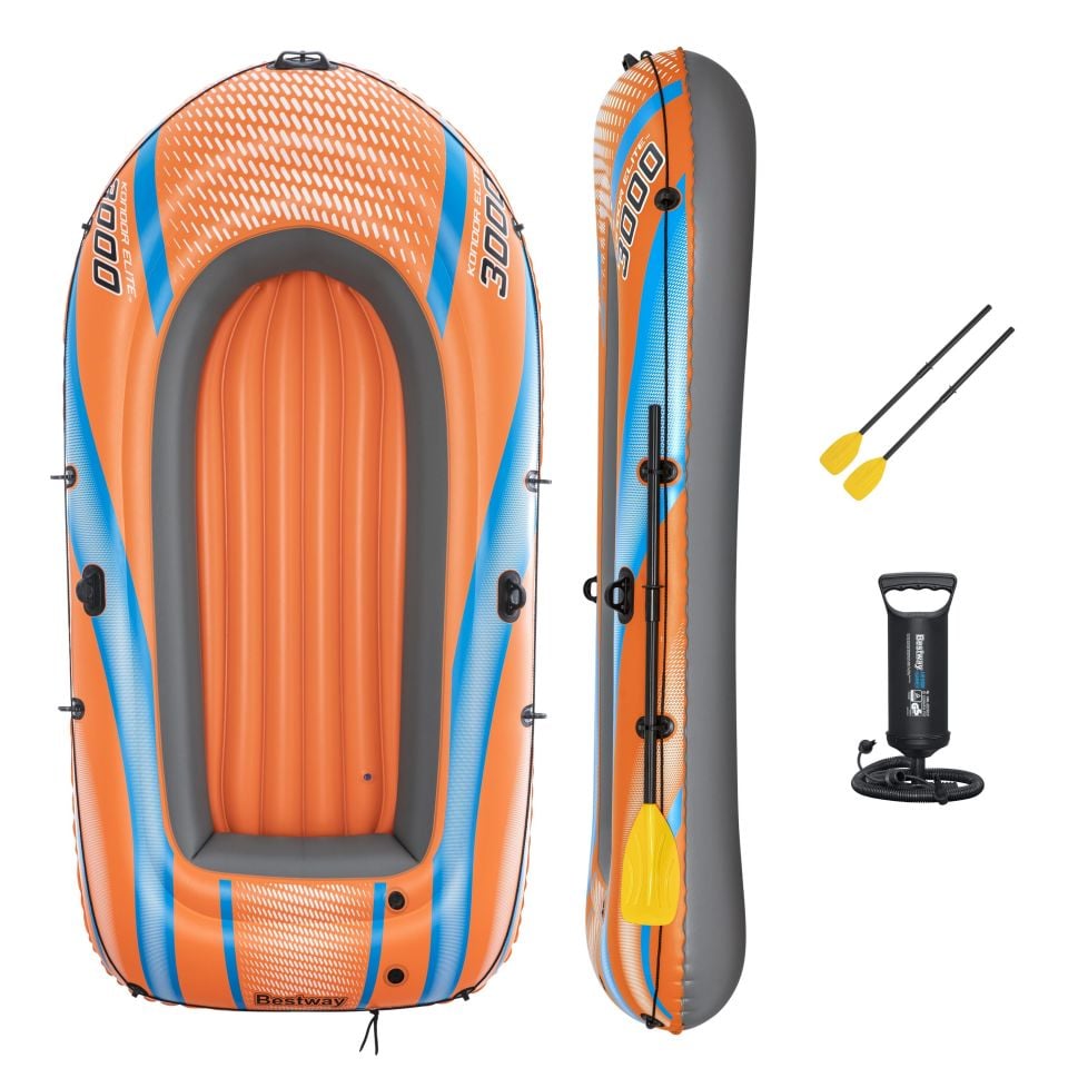 Bestway® 61145 Kondor 3000 Şişme Bot Seti 2,46 m x 1,22 m
