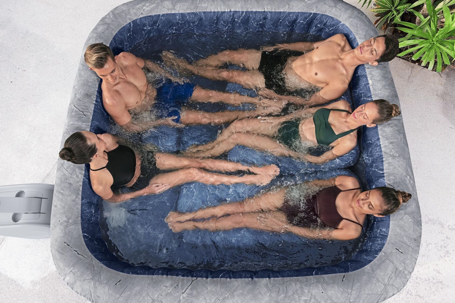 Lay-Z-Spa 6001Q San Francisco Smart HydroJet Pro  Enerji Tasarruflu Şişme Spa Havuzu, Mobil Uygulama Kontrollü, 5-7 kişilik