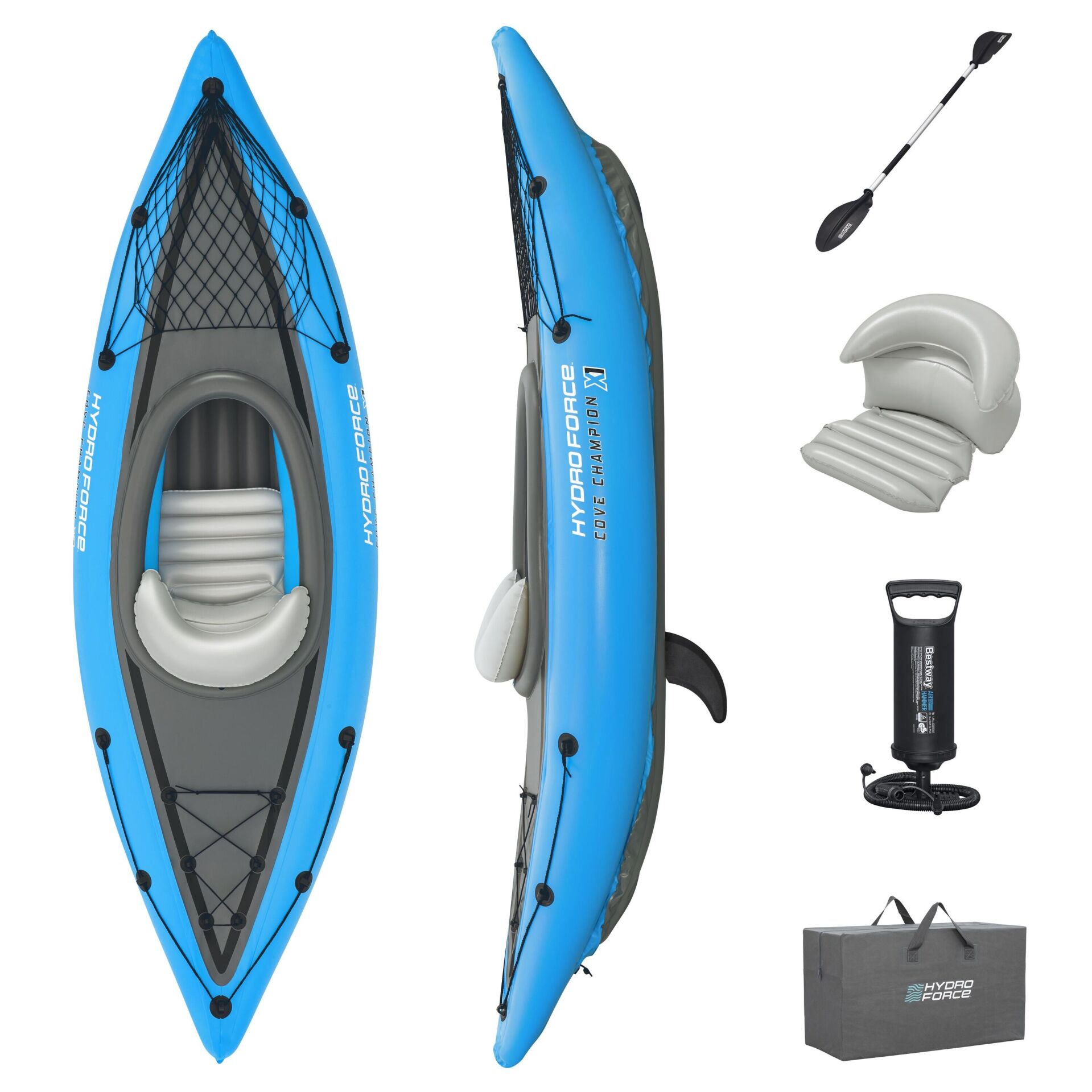 Hydro-Force 65115 Cove Champion X1 Tek Kişilik Kano Seti 2.75m x