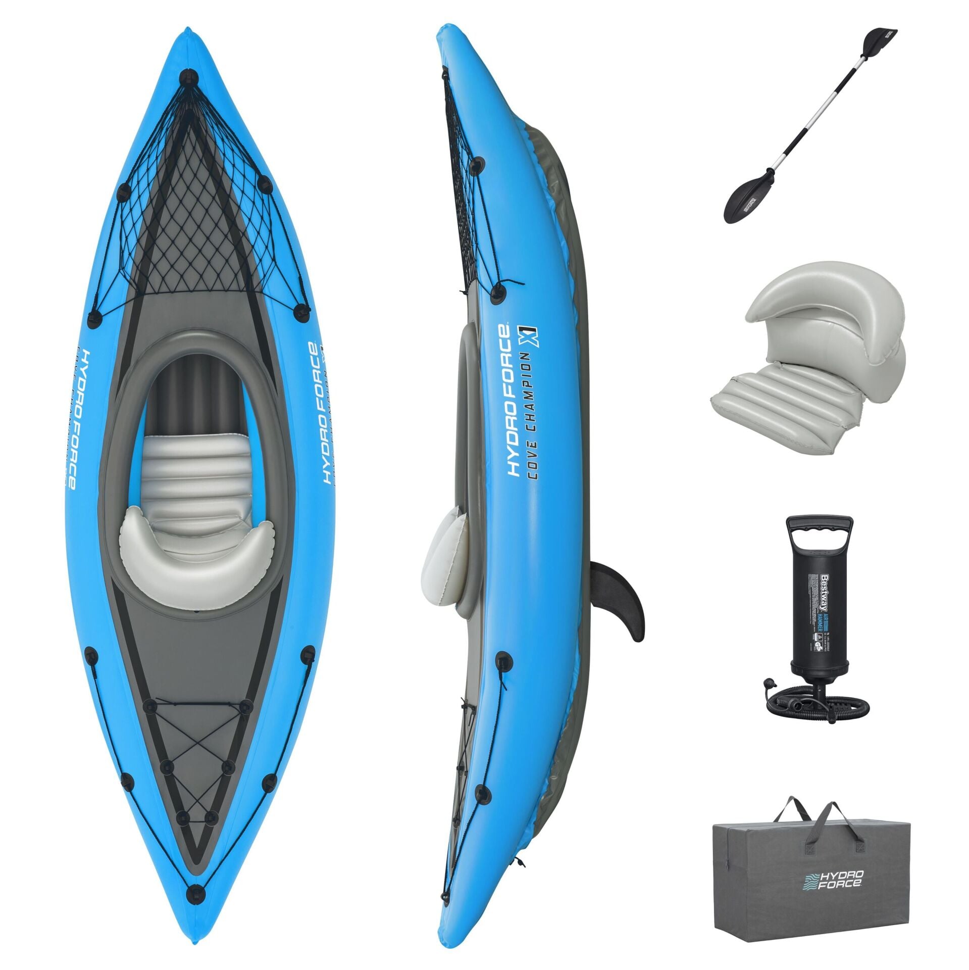 Hydro-Force 65115 Cove Champion X1 Tek Kişilik Kano Seti  2.75m x 81cm