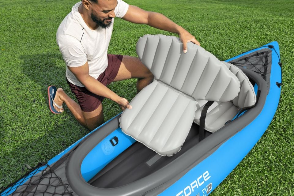 Hydro-Force™ 65131 Cove Champion X2, 2-Kişilik Şişme Kano Seti, 3,31 m