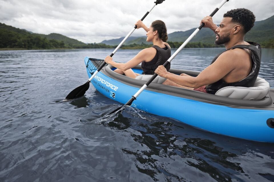 Hydro-Force™ 65131 Cove Champion X2, 2-Kişilik Şişme Kano Seti, 3,31 m