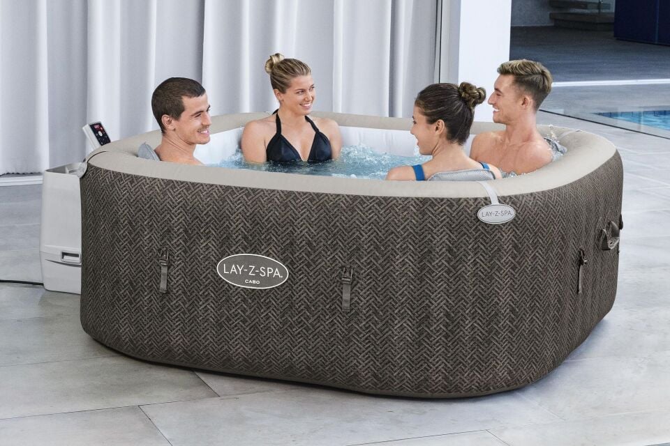 Lay-Z-Spa 6001R Cabo Smart HydroJet  Enerji Tasarruflu Şişme Spa Havuzu, Mobil Uygulama Kontrollü, 4-6 kişilik