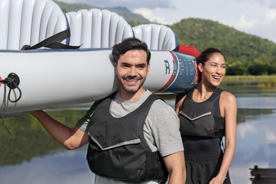 Hydro-Force™ 65132 Rapid X3 3-Kişilik Şişme Kano Seti 3,81 m