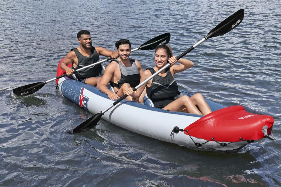 Hydro-Force™ 65132 Rapid X3 3-Kişilik Şişme Kano Seti 3,81 m
