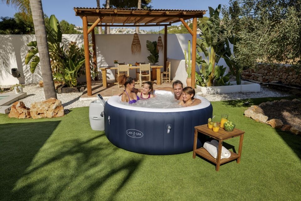 Lay-Z-Spa® Miami AirJet™ 6001C Enerji Tasarruflu Şişme Spa Havuzu, 2-4 kişilik