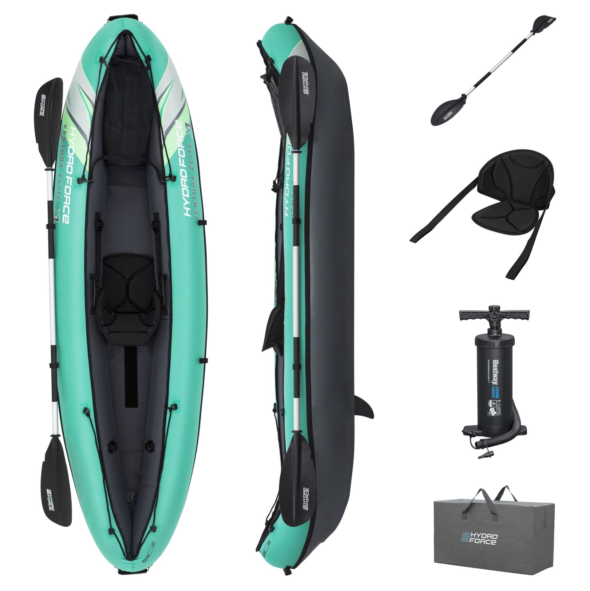 Hydro-Force™ 65118 Ventura Elite™ X1 Şişme Kano Seti 2,80 m