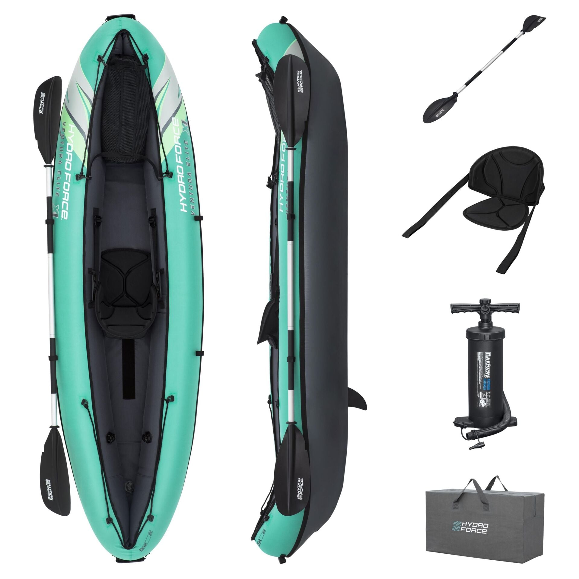 Hydro-Force 65118  Ventura Elite X1 Tek Kişilik Kano 2.80m x 86cm