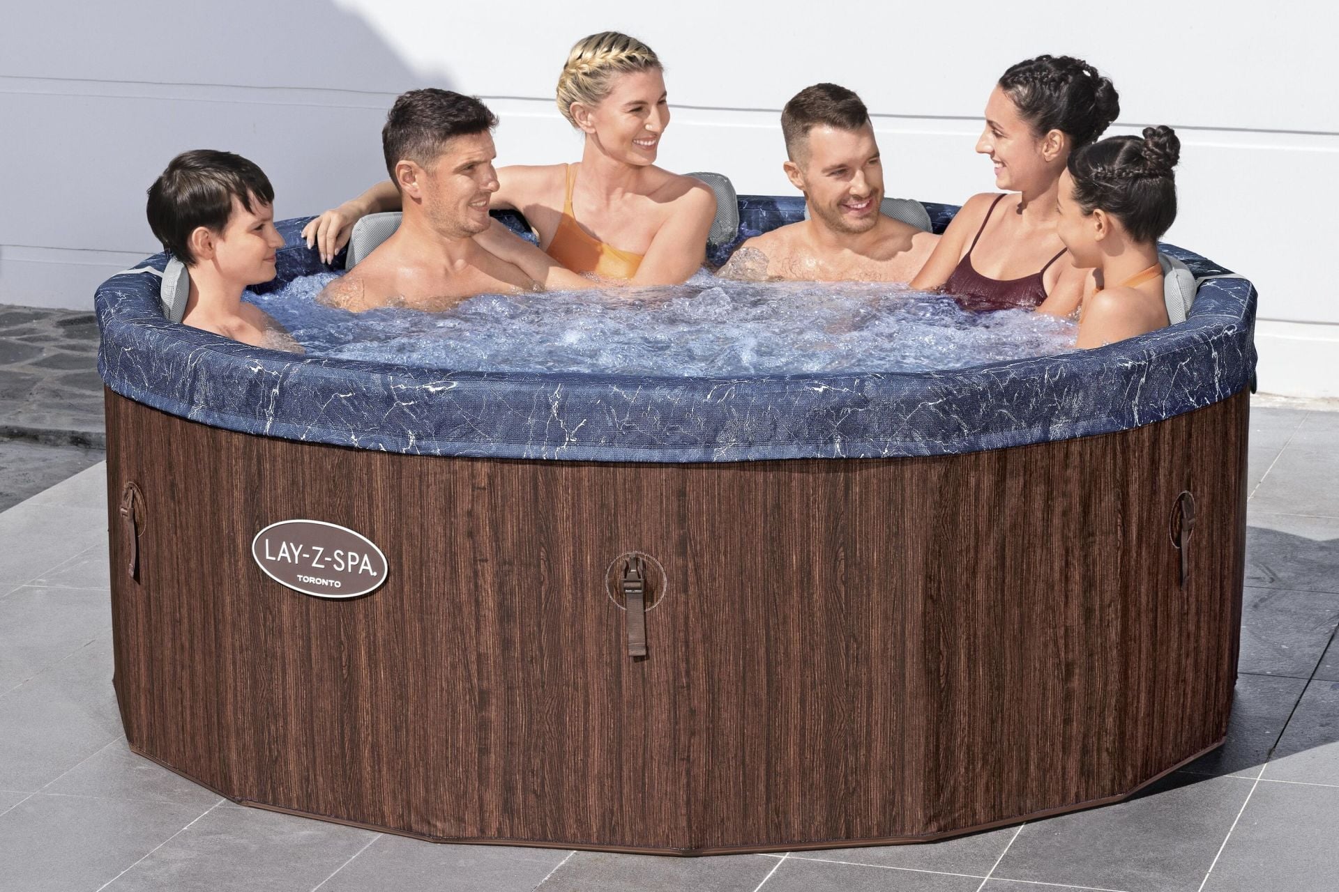 Lay-Z-Spa 6001W Toronto Smart AirJet  Enerji Tasarruflu Şişme Spa Havuzu, Mobil Uygulama Kontrollü, 5-7 kişilik