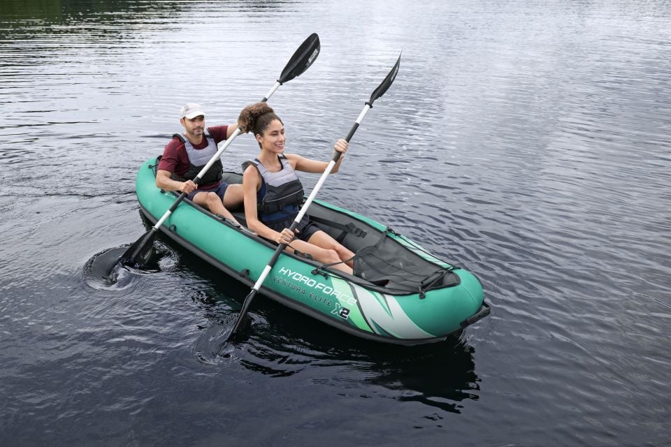 Hydro-Force™ 65052 Ventura Elite™ X2  2-Kişilik Şişme Kano Seti 3,30 m