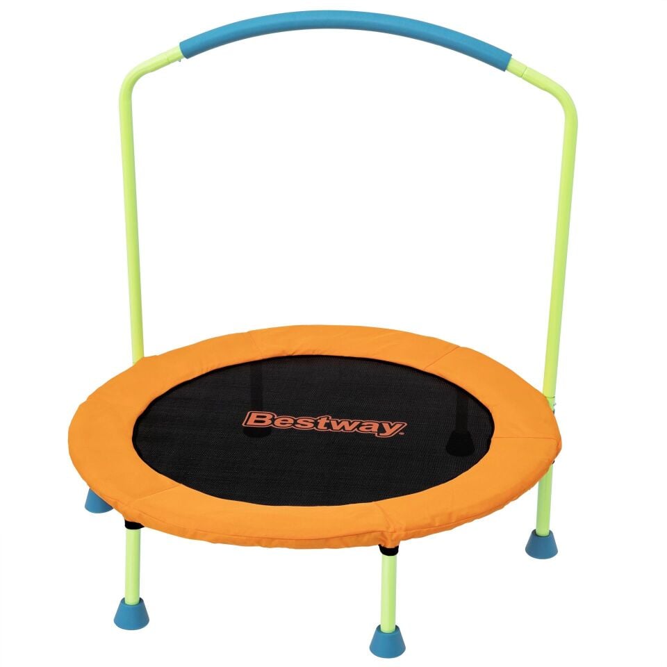 Bestway® 59100 WonderJump 3 Yaş Üstü Çocuklar İçin Güvenli Şişme Trambolin - Turuncu 91cm x 96cm