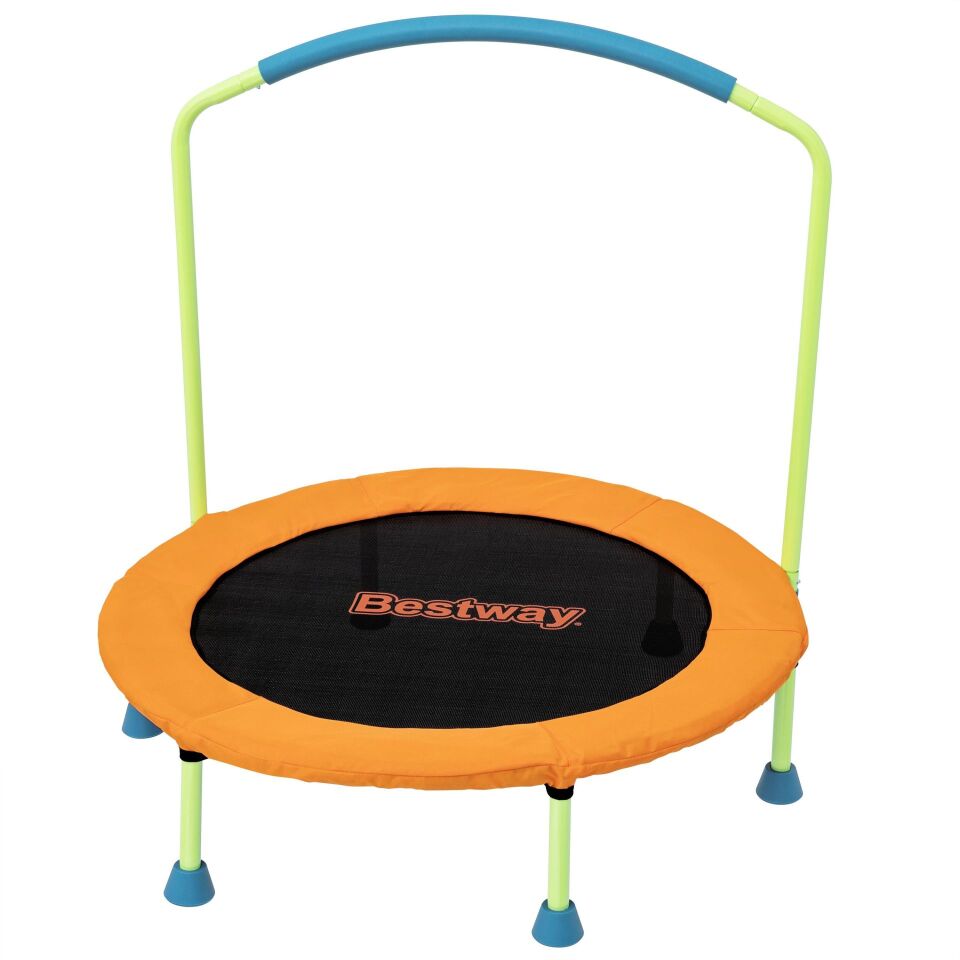 Bestway 59100 WonderJump 3 Yaş Üstü Çocuklar İçin Güvenli Şişme Trambolin - Turuncu 91cm x 96cm