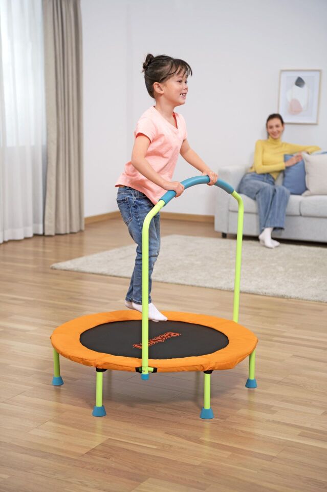 Bestway 59100 WonderJump 3 Yaş Üstü Çocuklar İçin Güvenli Şişme Trambolin - Turuncu 91cm x 96cm