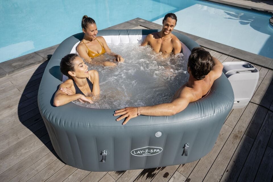 Lay-Z-Spa 60031 Hawaii HydroJet Pro Şişme Spa Havuzu, 4-6 kişilik