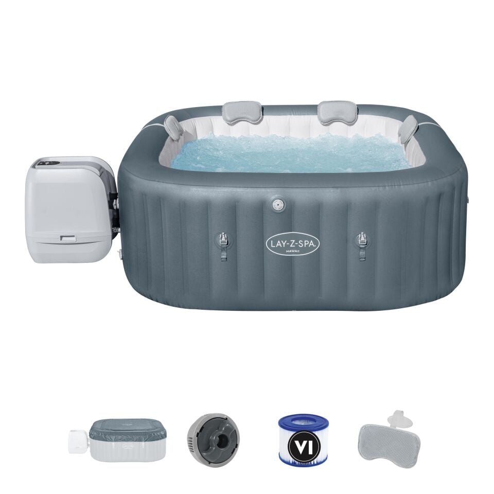 Lay-Z-Spa 60031 Hawaii HydroJet Pro Şişme Spa Havuzu, 4-6 kişilik