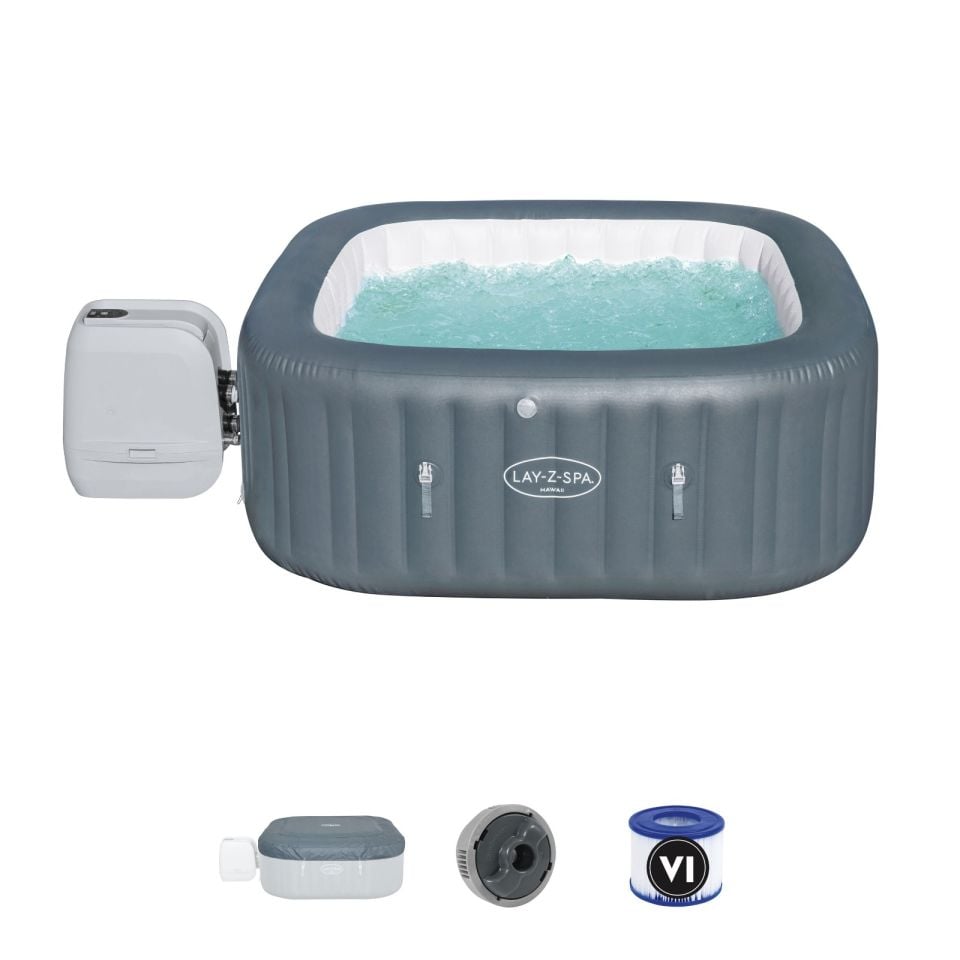 Lay-Z-Spa® Hawaii HydroJet Pro™ 60031 Şişme Spa Havuzu, 4-6 kişilik