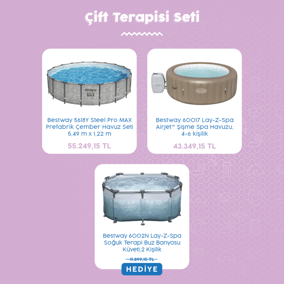 Çift Terapisi Seti (Buz Havuzu Hediye)