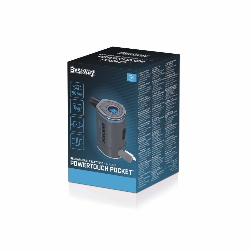 Bestway 62322 PowerTouch Şarjlı Cep Tipi Elektrikli Hava Pompası