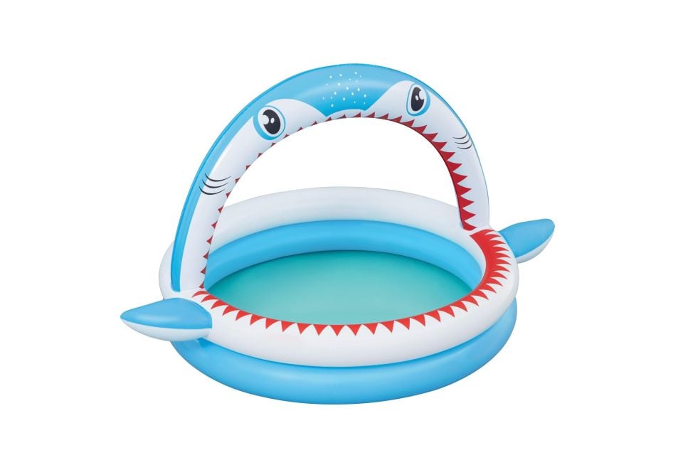 Bestway® 53157 Sharktastic™ Fıskiyeli Oyun Havuzu 1,63 m x 1,27 m x 92 cm