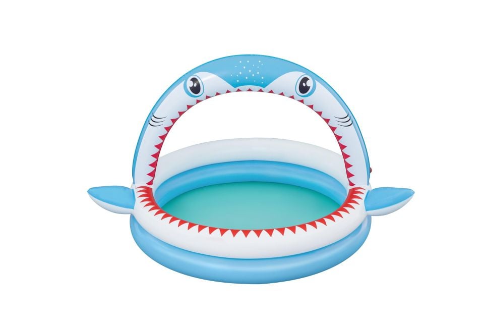 Bestway® 53157 Sharktastic™ Fıskiyeli Oyun Havuzu 1,63 m x 1,27 m x 92 cm