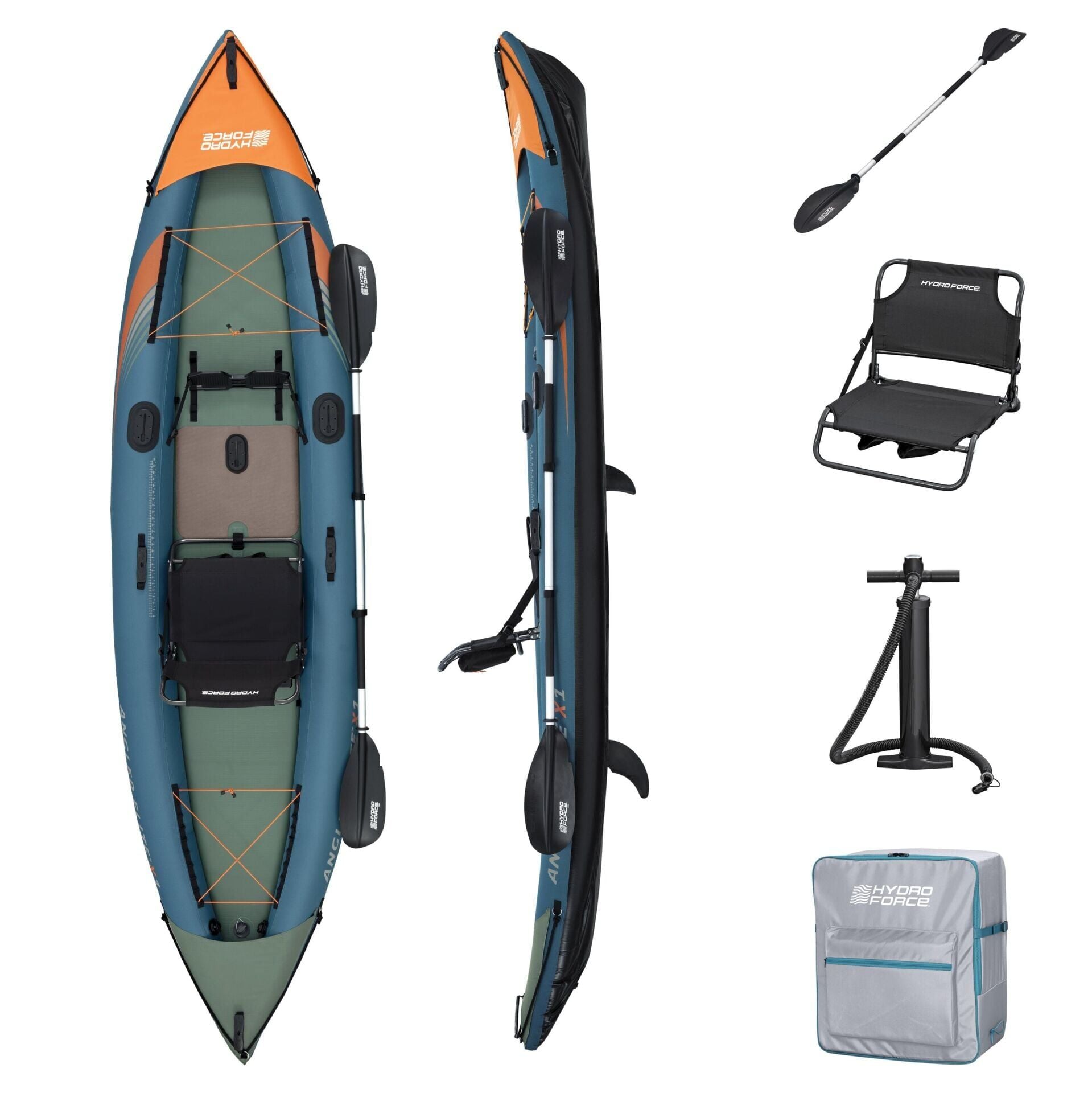 Hydro-Force 65197 Angler Elite X1 BALIKÇI KANOSU SETİ 3.80m x 99cm