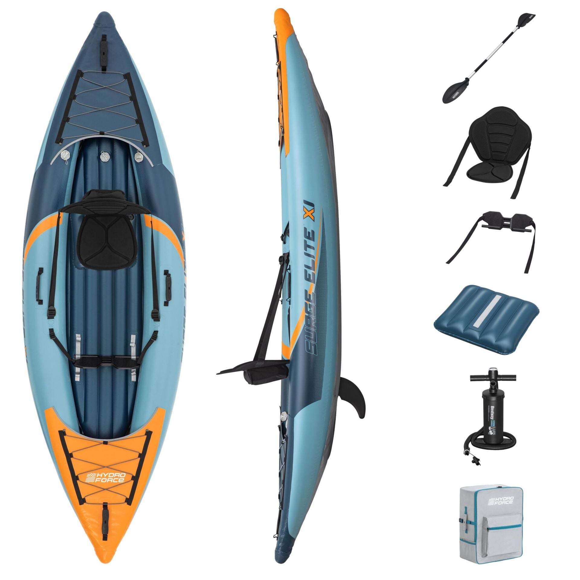 Hydro-Force 65180 Surge Elite X1 Tek Kişilik Kano Seti 3.12m x 94cm x 30cm